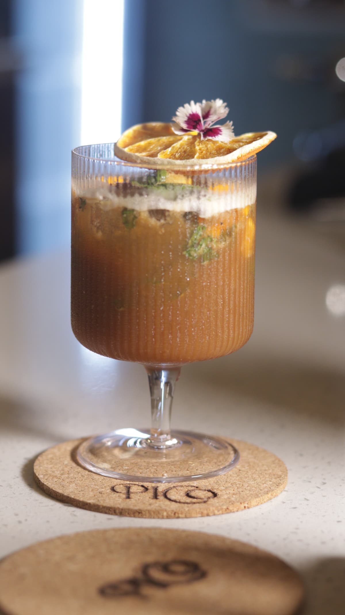 A glass of refreshing iced tea